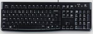 Logitech K120 USB billentyűzet Black HU