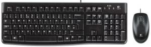 Logitech MK120 USB billentyűzet + egér Black HU