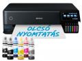 Epson EcoTank L8180 színes tintasugaras fotó MFP, A3+, duplex, LAN, WiFi