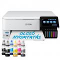 Epson EcoTank L8160 színes tintasugaras fotó MFP, A4, duplex, LAN, WiFi, fehér